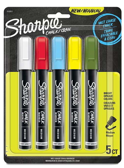 Chalk marker (pack of 5) (CAN)