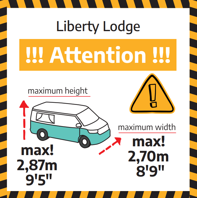 Sticker total height - Liberty Lodge 