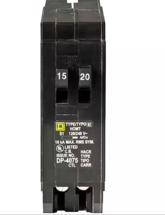 15 Amp duplex breaker NA
