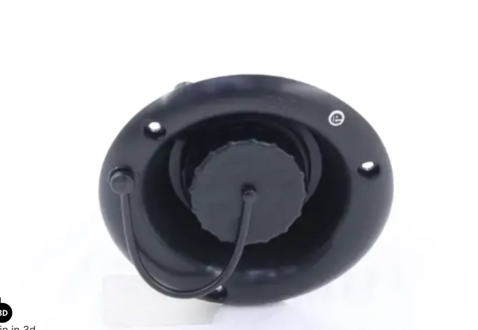 Liberty Lodge Fresh Water Gravity Fill Inlet - Recessed Dish Mount - Black