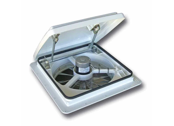 MaxxFan 4-Speed Vent Fan, White