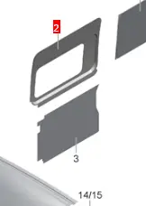 Roadhouse Knaus  Sliding door interior trim