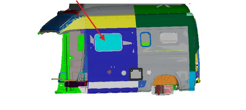 Hymer roadhouse Fly Net Blackout blinder - Side window middle750x465