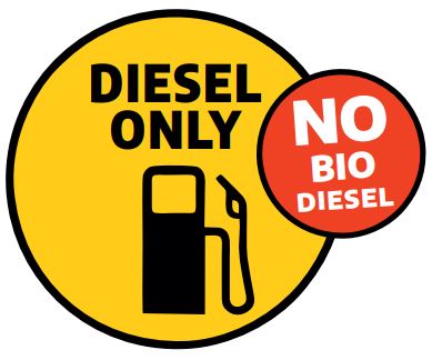 [2220980] Sticker - No Bio Diesel (NA)