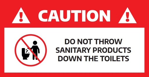 [2221010] Sticker - Sanitary Products (NA)