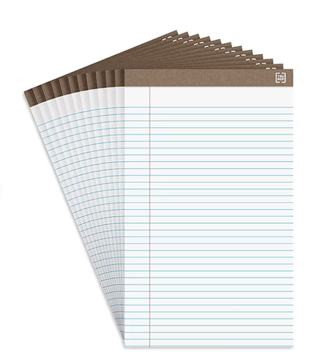 [2430850] Notepad A4 - lined 5-pack (CAN) 
