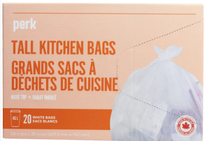 [2430770] Garbage can liners - 45l, roll (CAN) 