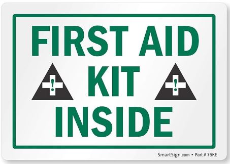 Sign- First Aid Kit (USA)