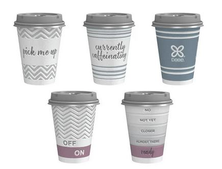 [22100822] Paper Cups with Lids (USA) 
