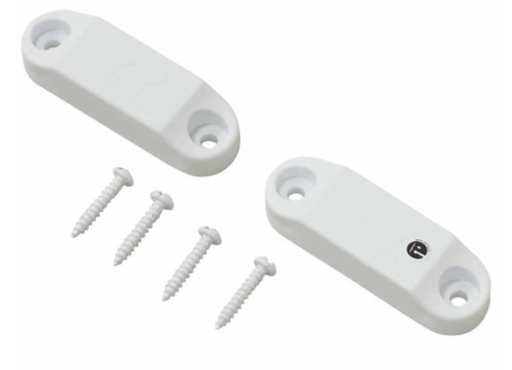 [96785] JR Products Magnetic Baggage Door Catch - White