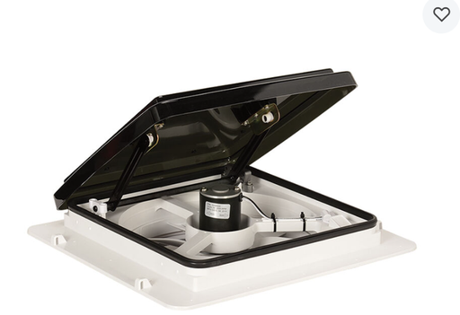 [98855] MaxxFan 4-Speed Vent Fan, Black Lid