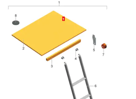 [546453] Knaus Cozy Cottage Bed Extension Kit
