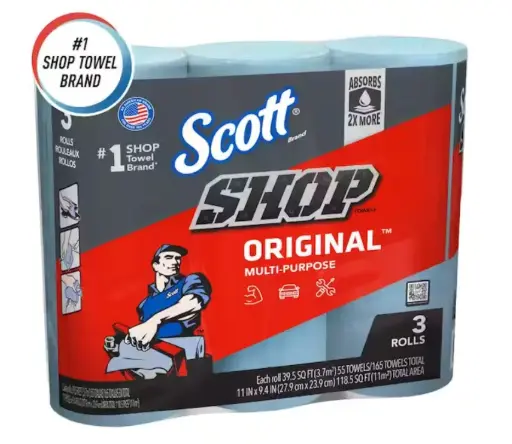 [202519693] Blue Cleaning Shop Towel Cleaning Wipes (3-Pack) FOR OILCHANGES